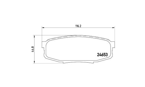 Колодки тормозные Brembo дисковые, арт. P 83 098