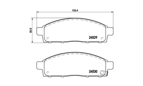 Колодки тормозные Brembo дисковые, арт. P54038