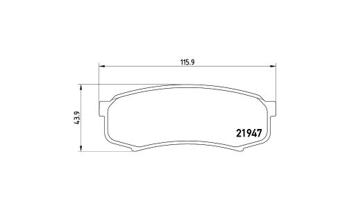 Колодки тормозные Brembo дисковые, арт. P83024