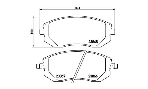 Колодки тормозные Brembo дисковые, арт. P78013