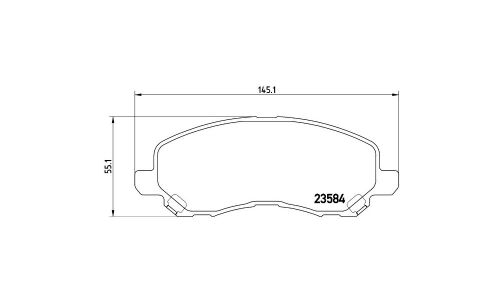 Колодки тормозные Brembo дисковые, арт. P54030