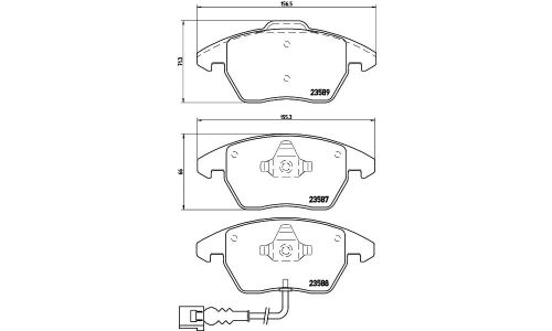 Колодки тормозные Brembo дисковые, арт. P85075