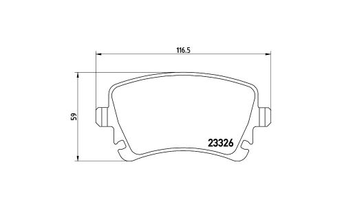 Колодки тормозные Brembo дисковые, арт. P85083
