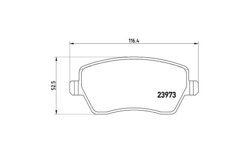 Колодки тормозные Brembo дисковые, арт. P68033