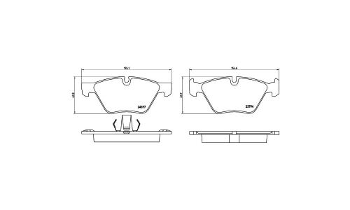 Колодки тормозные Brembo дисковые, арт. P06060