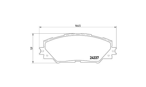 Колодки тормозные Brembo дисковые, арт. P 83 071