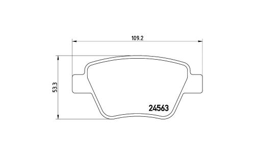 Колодки тормозные Brembo дисковые, арт. P85114