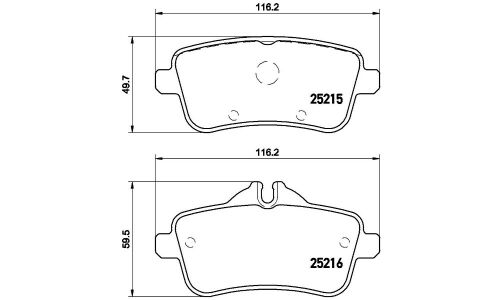 Колодки тормозные Brembo дисковые, арт. P50099