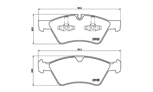 Колодки тормозные Brembo дисковые, арт. P50063