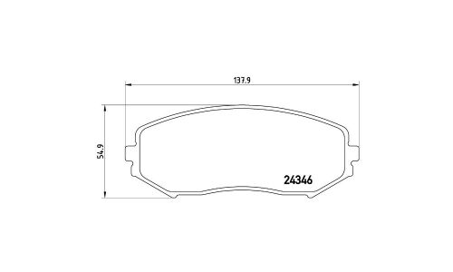 Колодки тормозные Brembo дисковые, арт. P79018