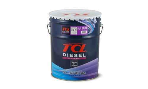 Масло моторное TCL Diesel 5w30, синтетическое, JASO DL-1, для дизельного двигателя, 20л, арт. D0200530