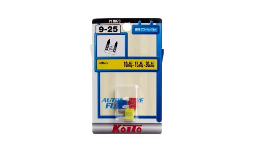 Предохранитель автомобильный Koito, флажковый, мини (MINI S1035-1/FN), 10/15/20А, комплект 3 шт, арт. PF0073