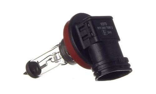 Лампа галогенная Koito Halogen H11 (PGJ19-2, T11), 24В, 70Вт, 1 шт, арт. 0130K