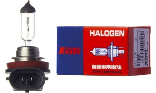 Лампа галогенная Koito Halogen H11 (PGJ19-2, T11), 24В, 70Вт, 1 шт, арт. 0130K