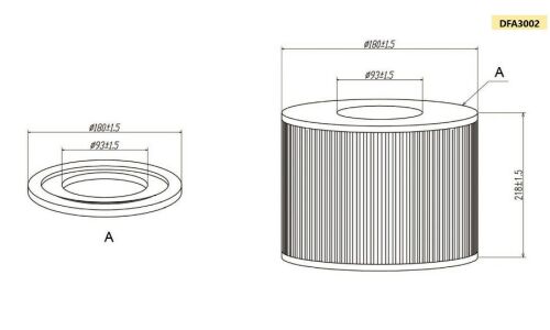 Фильтр воздушный Double Force A-3002, арт. DFA3002