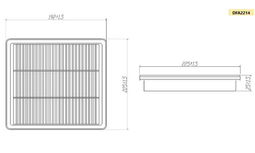 Фильтр воздушный Double Force A-9209, арт. DFA2214