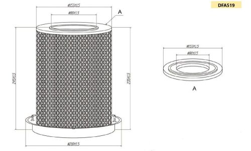 Фильтр воздушный DOUBLE FORCE DFA519