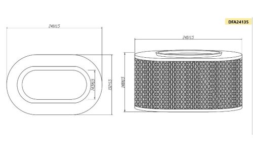 Фильтр воздушный Double Force A-328, арт. DFA24135