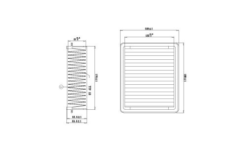 Фильтр воздушный Double Force A-966, арт. DFA2074