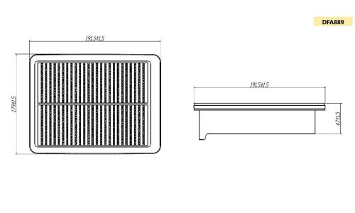 Фильтр воздушный Double Force A-889V, арт. DFA889