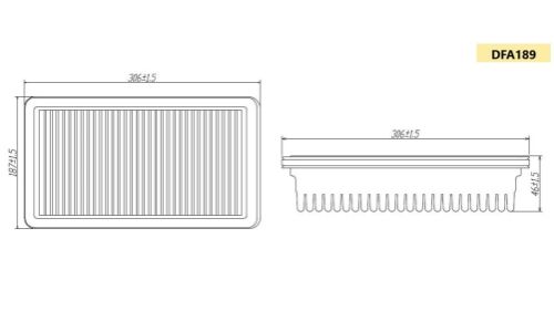 Фильтр воздушный Double Force A-189, арт. DFA189