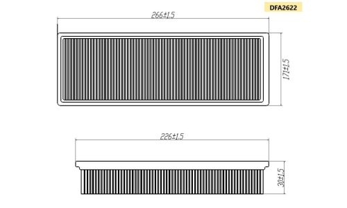 Фильтр воздушный Double Force A-967, арт. DFA2622