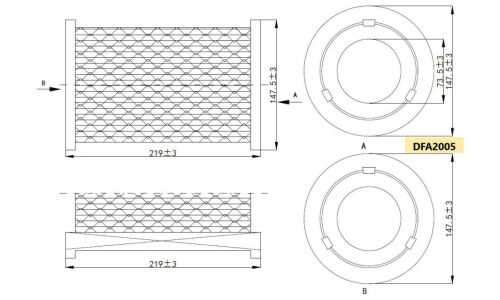 Фильтр воздушный Double Force A-2005, арт. DFA2005