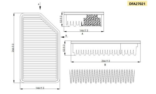 Фильтр воздушный Double Force, арт. DFA27021