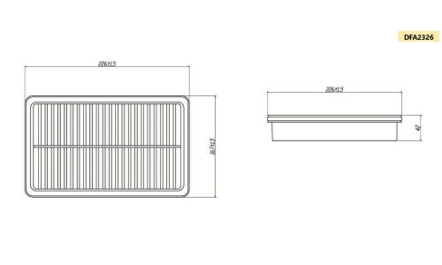 Фильтр воздушный Double Force A-176, арт. DFA2326
