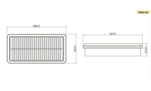 Фильтр воздушный DOUBLE FORCE, арт. DFA3136