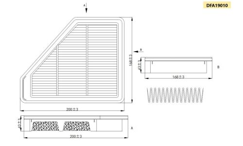Фильтр воздушный Double Force, арт. DFA19010