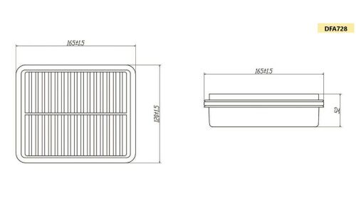 Фильтр воздушный Double Force A-728, арт. DFA728