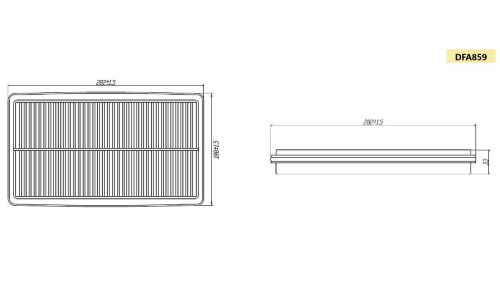 Фильтр воздушный Double Force A-859, арт. DFA859