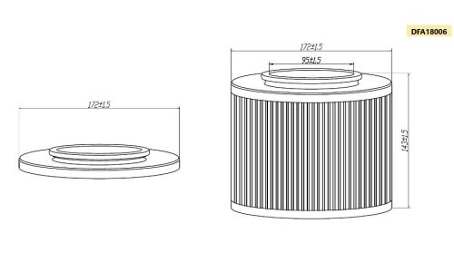 Фильтр воздушный Double Force, арт. DFA18006