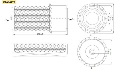 Фильтр воздушный DOUBLE FORCE DFA14179