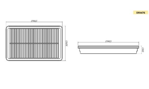 Фильтр воздушный Double Force A-476, арт. DFA476