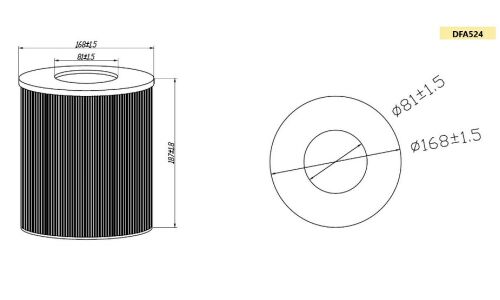 Фильтр воздушный DOUBLE FORCE DFA524