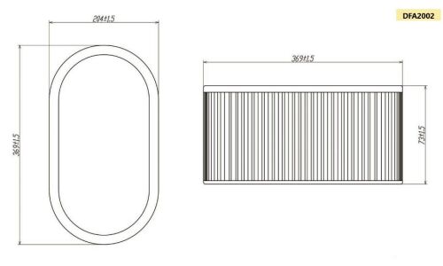 Фильтр воздушный Double Force A-2002, арт. DFA2002