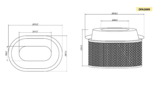 Фильтр воздушный Double Force A-3009, арт. DFA3009