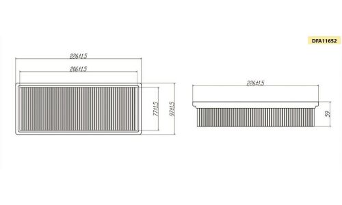 Фильтр воздушный Double Force, арт. DFA11652