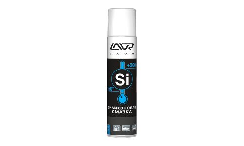 Смазка аэрозольная Lavr Silicone Spray, для резины и пластика, силиконовая, водостойкая, баллон 400мл, арт. Ln1543