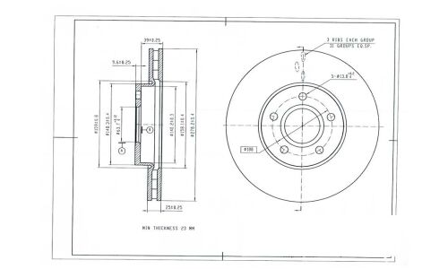 Диск тормозной Avantech, арт. BR0270S