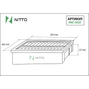 Фильтр воздушный Nitto, арт. 4NC-1032