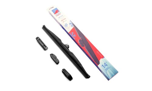Щетка стеклоочистителя Double Force 350мм (14") каркасная, зимняя, крепления J-Hook, Side Pin (P&H), Pinch Tab, Push Button, 1 шт, арт. DFW14