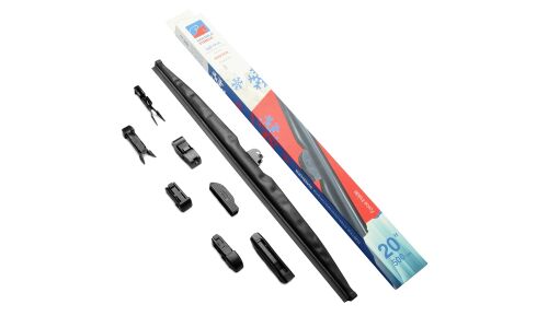 Щетка стеклоочистителя Double Force 500мм (20") каркасная, зимняя, зимняя, 7 переходников, 1 шт, арт. DFW20