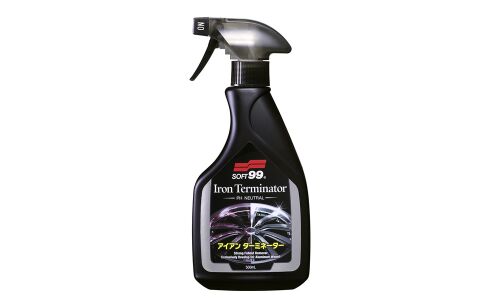 Очиститель колёсных дисков Soft 99 Iron Terminator, для удаления металлических частиц и коррозийных отложений, бутылка с триггером 500мл, арт. 10333