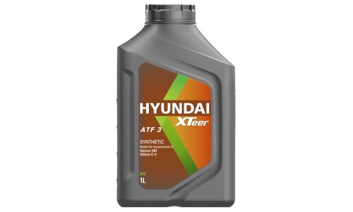Масло трансмиссионное Hyundai XTeer ATF 3 синтетическое, Dexron IIIH, 1л, арт. 1011011