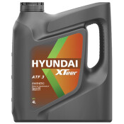 Масло трансмиссионное Hyundai XTeer ATF 3 синтетическое, Dexron IIIH, 4л, арт. 1041009