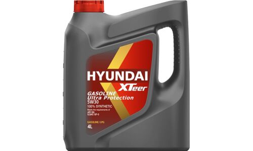 Масло моторное Hyundai XTeer Gasoline Ultra Protection 5w30 синтетическое API SN, ILSAC GF-5, для бензинового двигателя, 4л, арт. 1041002