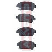 Колодки тормозные дисковые Akyoto, передние, комплект на ось (4 шт), арт. AKD-1133